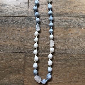 Banana republic Silk wrapped stone necklace